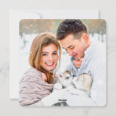 カップルバレンタインハート2枚フォトバレンタイン シーズンカード (裏面)