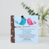 カップルバーズオンブランチ|結婚式招待状 招待状 (スタンド正面)