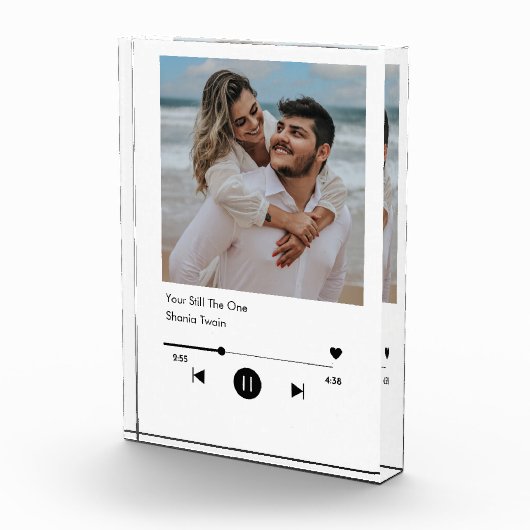 カップルパーソナライズされたのためのソングプラーク再生リスト フォトブロック (右)