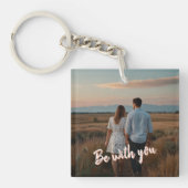 カップルパーソナライズされたのためのロマンチックなキーチェーン キーホルダー (正面)