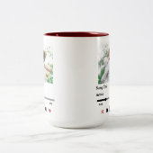 カップルパーソナライズされたのための歌の歌詞の写真 ツートーンマグカップ (中央)