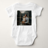 カップルパーソナライズされたのカスタムは赤ちゃん服を愛する ベビーボディスーツ (裏面)