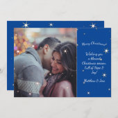 カップルパーソナライズされたのクリスマスカード (正面/裏面)