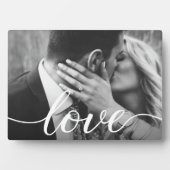 カップルパーソナライズされたのフォトハンドレット愛 フォトプラーク (正面)