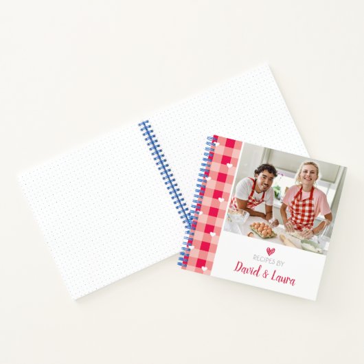 カップルパーソナライズされたのメモリクックブック（写真を追加） ノートブック (内部)