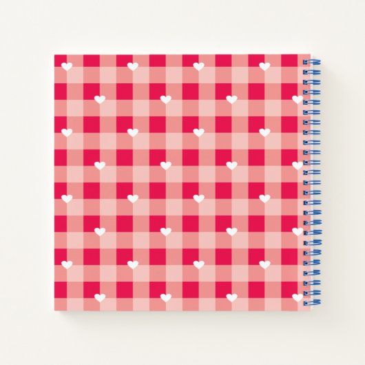 カップルパーソナライズされたのメモリクックブック（写真を追加） ノートブック (裏面)