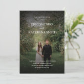 カップルパーソナライズされたの写真との結婚式招待状 招待状 (スタンド正面)