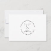 カップルパーソナライズされたの新しいノートカード サンキューカード (正面)