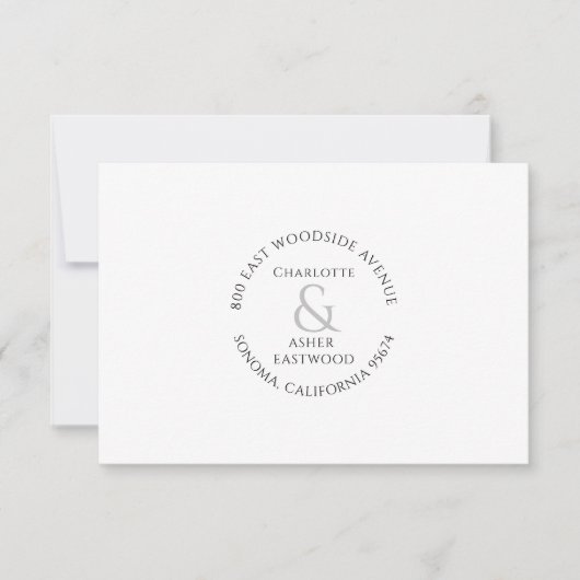 カップルパーソナライズされたの新しいノートカード サンキューカード (正面)