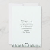 カップルパーソナライズされたクリスマスフォトカード シーズンカード (裏面)