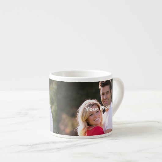 カップルパーソナライズされたズフォトエスプレッソマグ エスプレッソカップ (正面右)