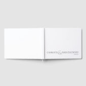 カップルパーソナライズされたズ結婚ーズ ゲストブック (全面)