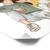 カップルパーソナライズされたプリント、カップルギフト フォトプリント (角)