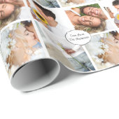 カップルパーソナライズされたホリデーフォトラッピング紙 ラッピングペーパー (ロールコーナー)