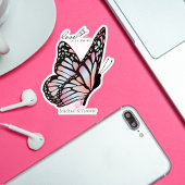 カップルパーソナライズされたラブバタフライステッカー シール