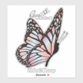 カップルパーソナライズされたラブバタフライステッカー シール (シート)