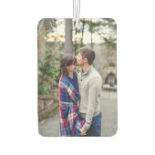カップルパーソナライズされたラブフォト カーエアーフレッシュナー (裏面)