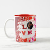カップルパーソナライズされたラブマグ ツートーンマグカップ (左)
