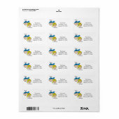 カップルパーソナライズされた住所 シール (フルシート)