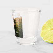 カップルパーソナライズされた写真結婚の ショットグラス (右)