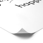 カップルパーソナライズされた名のハートポスター ポスター (角)