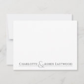 カップルパーソナライズされた文房具 ノートカード (正面)