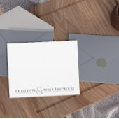 カップルパーソナライズされた文房具 ノートカード