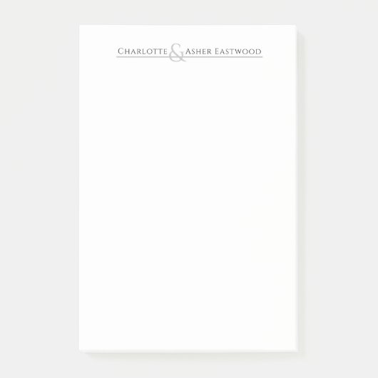 カップルパーソナライズされた文房具 ポストイット (正面)