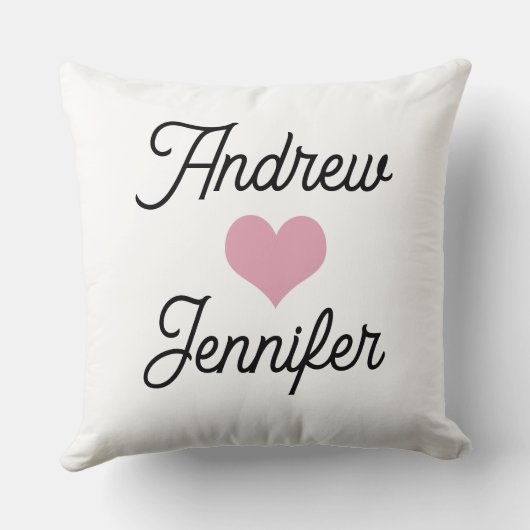 カップルパーソナライズされた用枕 クッション (裏面)