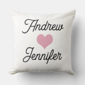 カップルパーソナライズされた用枕 クッション (正面)