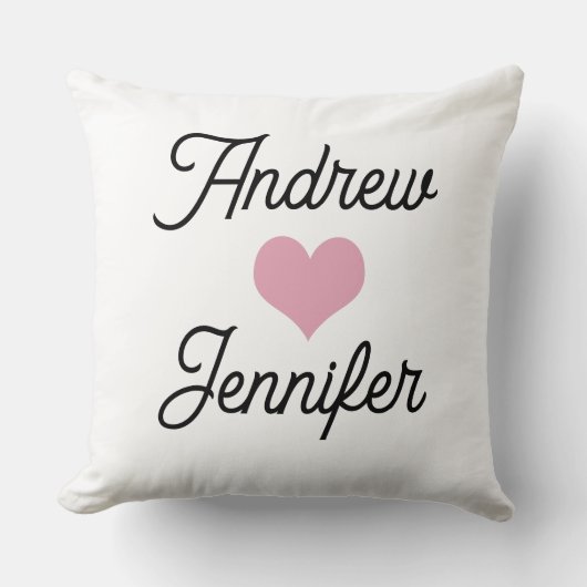 カップルパーソナライズされた用枕 クッション (正面)