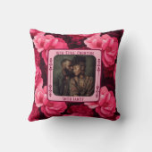 カップルパーソナライズされた30周年記念装飾用クッション クッション (裏面)