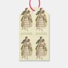 カップルビクトリアンヴィンテージクリスマスプレゼントラベル ギフトタグ