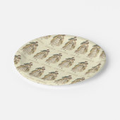 カップルビクトリアンヴィンテージクリスマス紙プレート ペーパープレート (アングル)