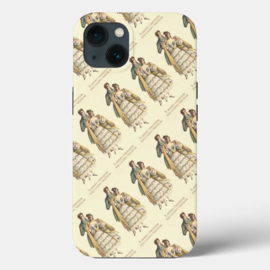 カップルビクトリアンヴィンテージクリスマス Case-Mate iPhoneケース (裏面)