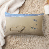 カップルビーチハート装飾用クッション ランバークッション (ブランケット)