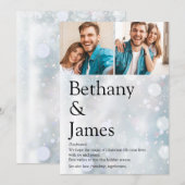 カップルフォトの定義 雪の結晶 クリスマス (正面/裏面)