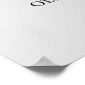 カップルフォトグ結婚レイのウェルカムサイン ポスター (角)