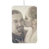 カップルフォトハートリングや輪ピンクグレーエアーフレッシュナー カーエアーフレッシュナー (正面)