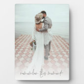 カップルフォト この瞬間を覚えておいてと言う, フォトプラーク (正面)