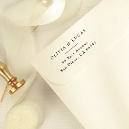 カップルフォーマルネームシンプル差出人住所 ラバースタンプ