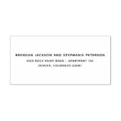 カップルフルネーム差出人住所自己インクスタンプ セルフインキングスタンプ (デザイン)
