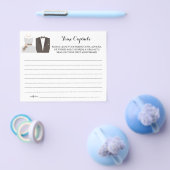 カップルブライダルシャワーカードのタイムカプセルアドバイス チラシ (シングル)