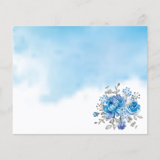 カップルブライダルシャワーカードのタイムカプセルアドバイス チラシ (裏面)