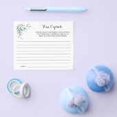 カップルブライダルシャワーカードのタイムカプセルアドバイス チラシ (シングル)