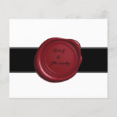 カップルブライダルシャワーカードのタイムカプセルアドバイス チラシ (裏面)