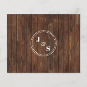 カップルブライダルシャワーカード用アドバイス素朴 チラシ (裏面)