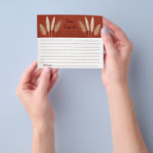 カップルブライダルシャワーカード用タイムカプセルアドバイス チラシ (手)