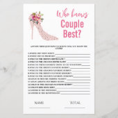 カップルブライダルシャワーゲームを知っているハイヒール (正面)