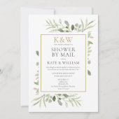 カップルブライダルシャワーバイメール長距離 招待状 (正面)